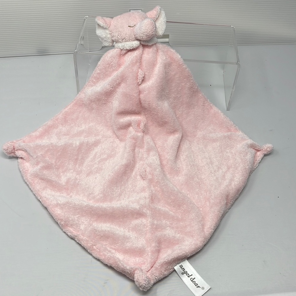 Angel Dear Baby Lovey Security Blanket Elephant NWT Pink plush